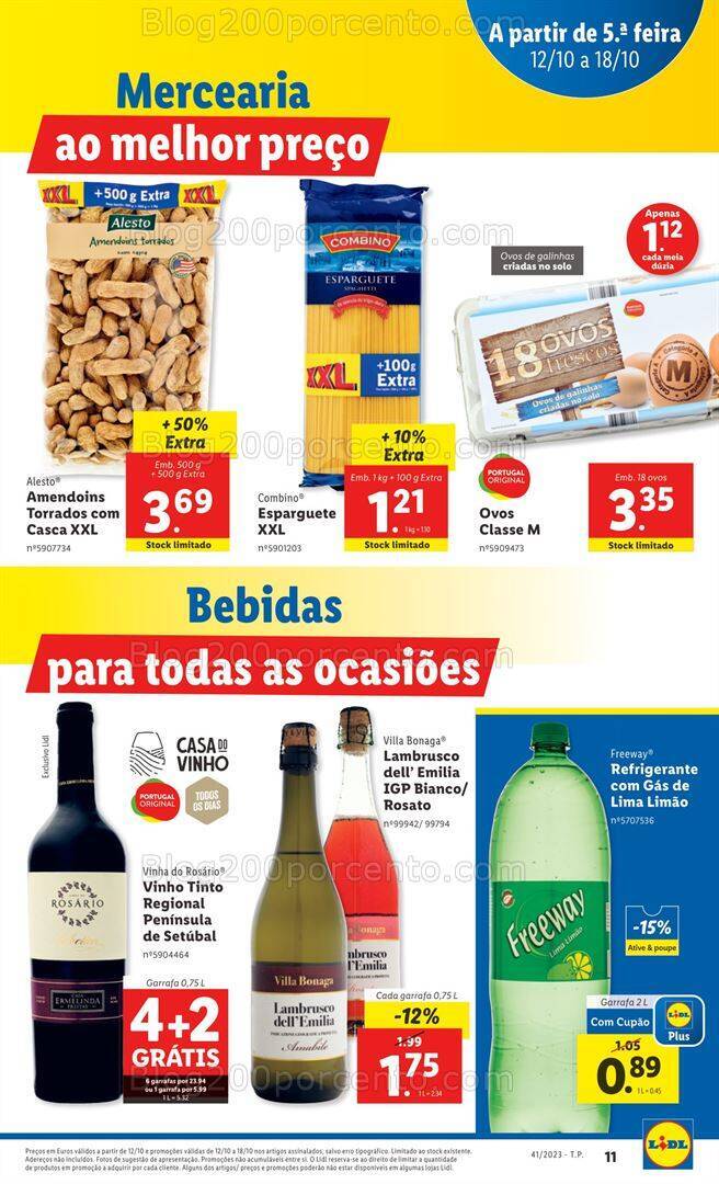 Antevisão Folheto LIDL Promoções de 12 a 18 outubro