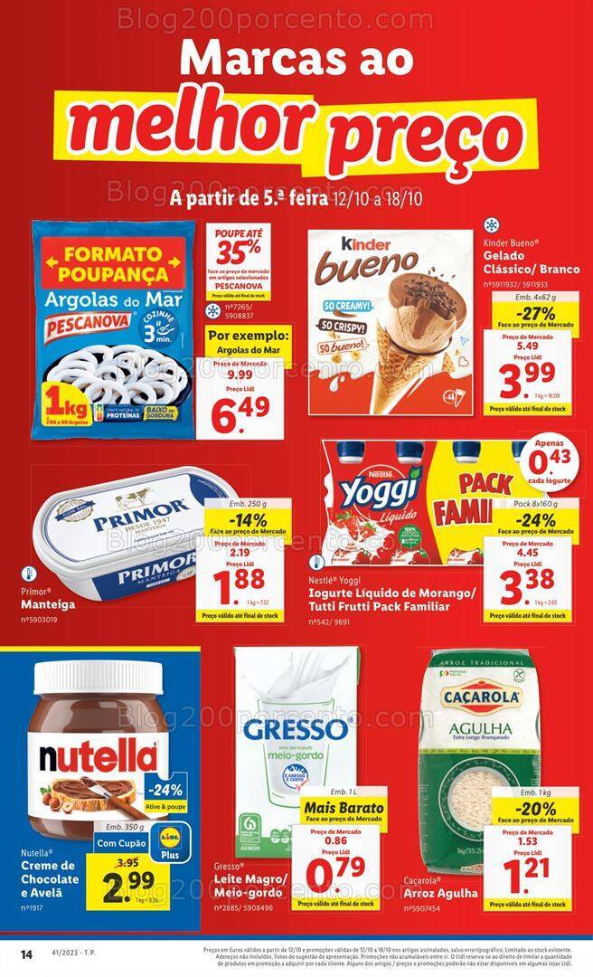 Antevisão Folheto LIDL Promoções de 12 a 18 outubro