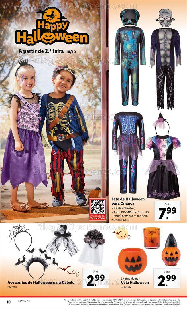 Antevisão Folheto LIDL Halloween Promoções a partir de 16 outubro