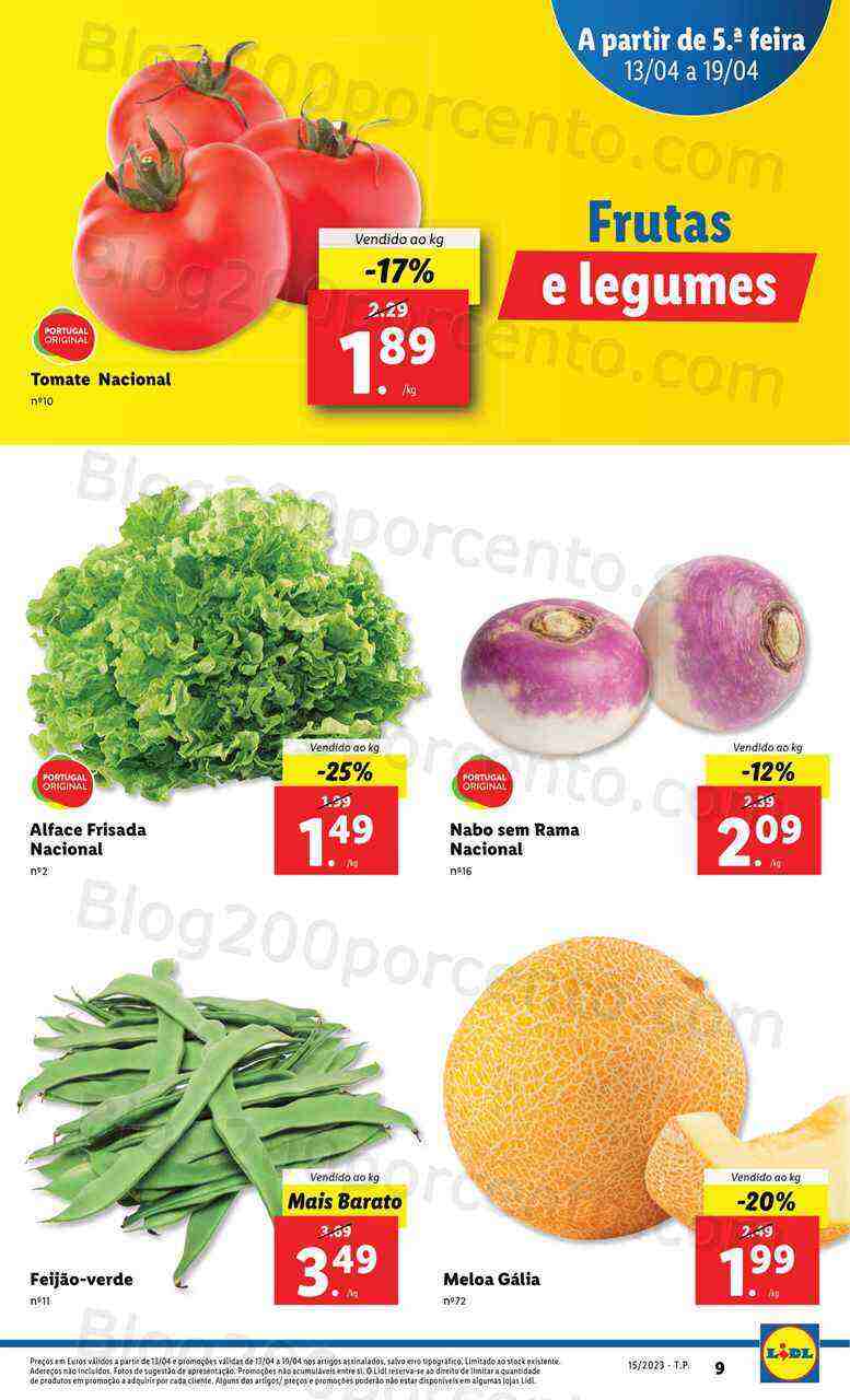 Antevisão Folheto LIDL Promoções de 13 a 19 abril