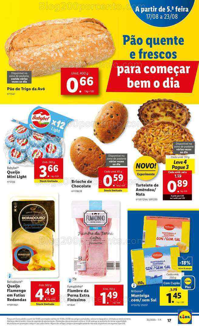 Antevisão Folheto LIDL Promoções de 17 a 23 agosto