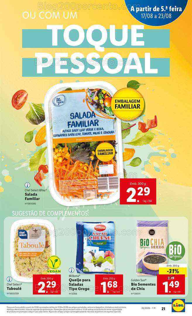 Antevisão Folheto LIDL Promoções de 17 a 23 agosto