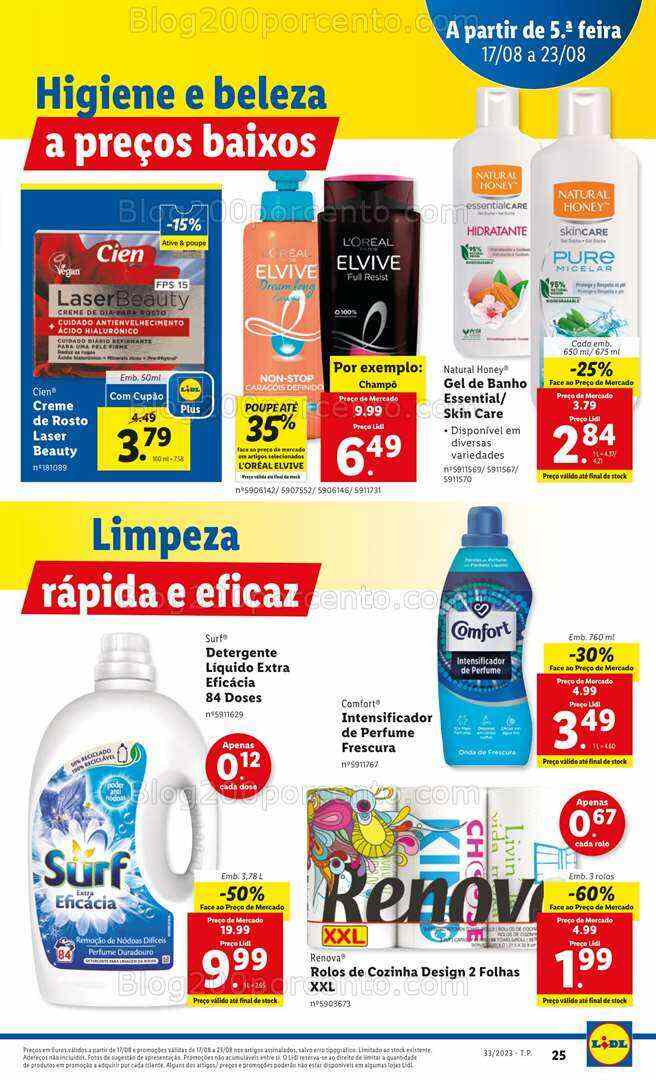 Antevisão Folheto LIDL Promoções de 17 a 23 agosto