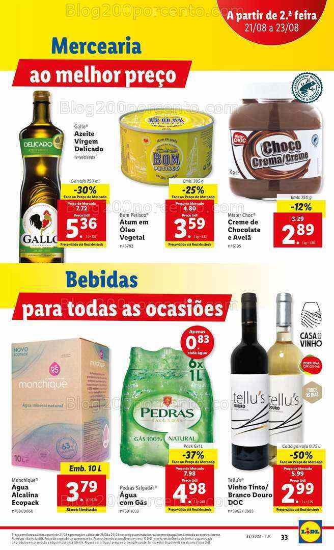 Antevisão Folheto LIDL Promoções de 17 a 23 agosto