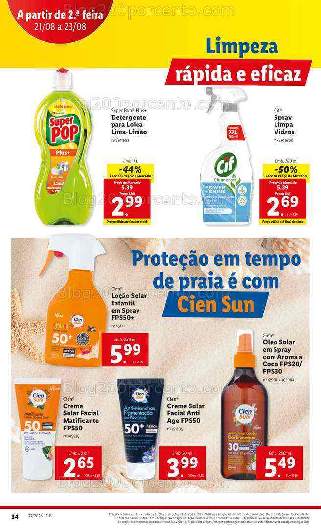 Antevisão Folheto LIDL Promoções de 17 a 23 agosto