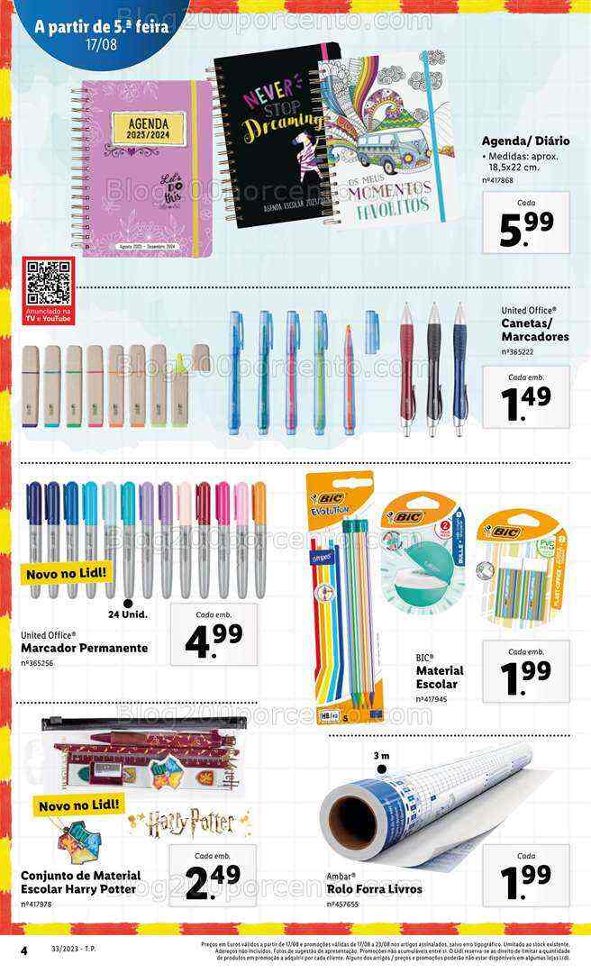 Antevisão Folheto LIDL Bazar Promoções de 17 a 23 agosto