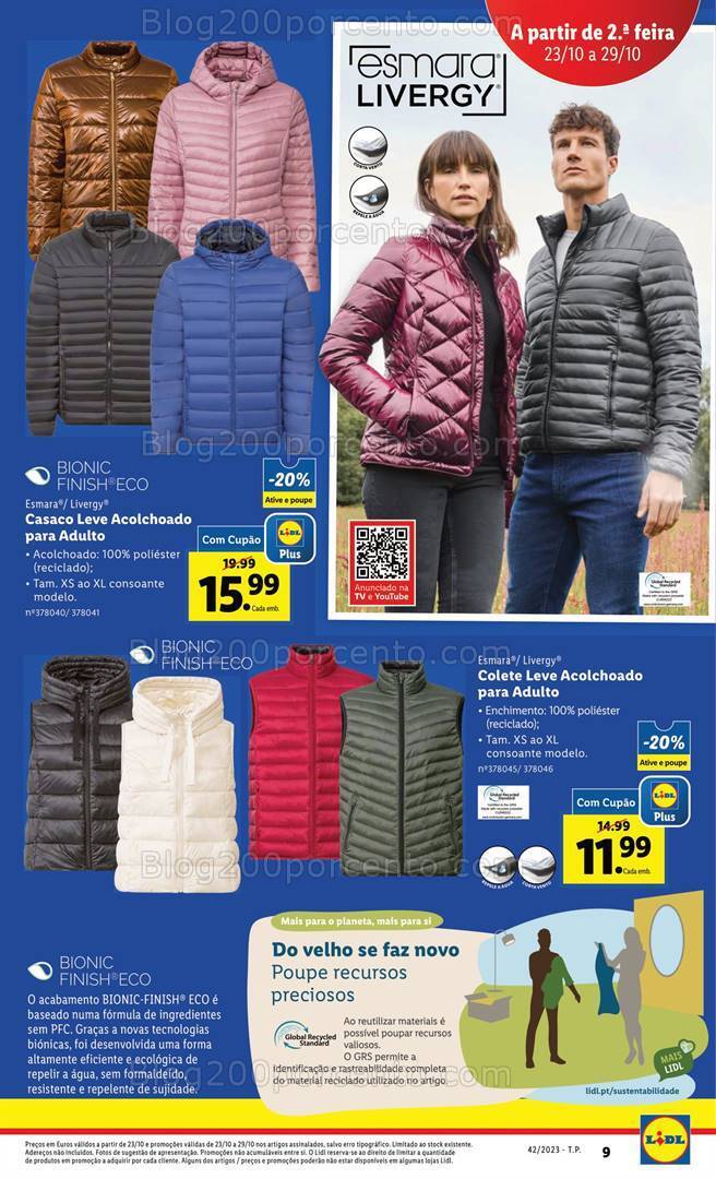Antevisão Folheto LIDL Bazar Promoções de 19 a 25 outubro