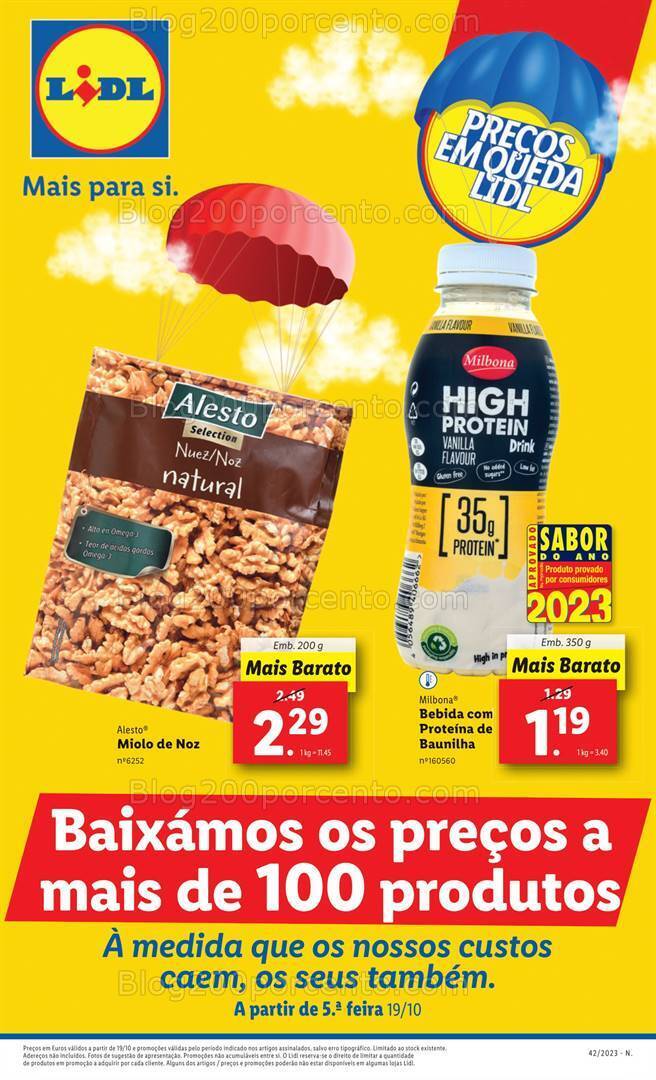 Antevisão Folheto LIDL Promoções de 19 a 25 outubro