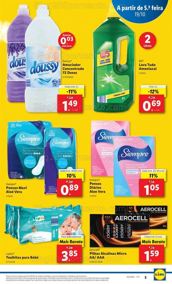 Antevisão Folheto LIDL Promoções de 19 a 25 outubro