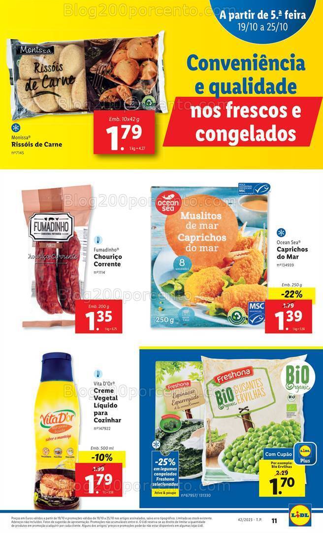 Antevisão Folheto LIDL Promoções de 19 a 25 outubro