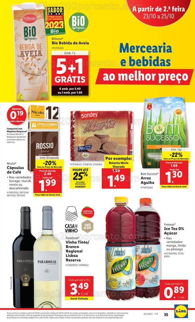 Antevisão Folheto LIDL Promoções de 19 a 25 outubro