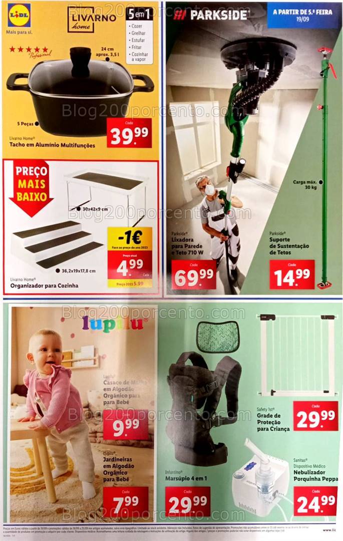 Antevisão Folheto LIDL Bazar Promoções a partir de 19 setembro