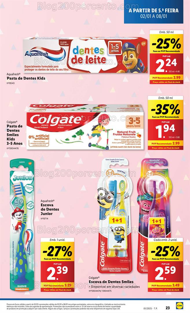 Antevisão Folheto LIDL Promoções de 2 a 8 janeiro