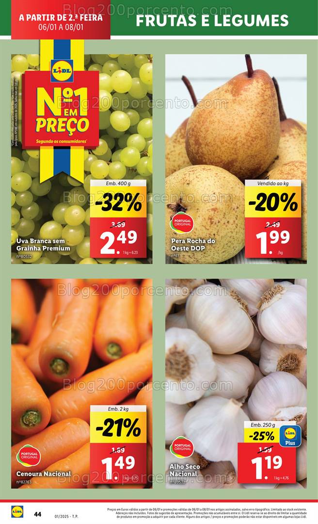 Antevisão Folheto LIDL Promoções de 6 a 8 janeiro