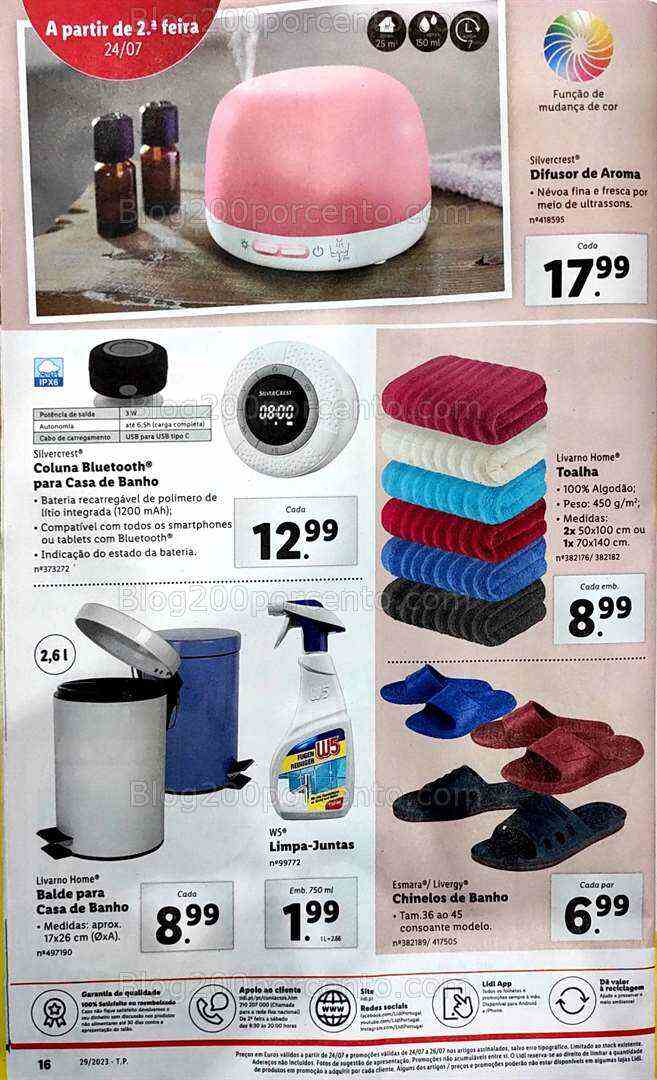 Antevisão Folheto LIDL Bazar Promoções de 20 a 26 julho