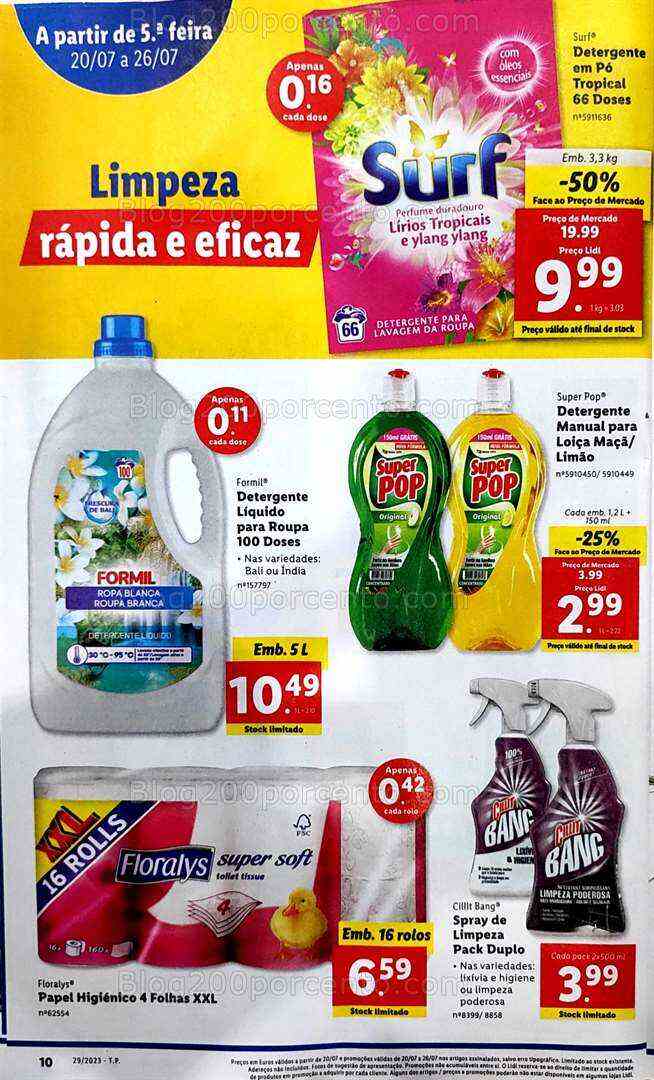 Antevisão Folheto LIDL Promoções de 20 a 26 julho