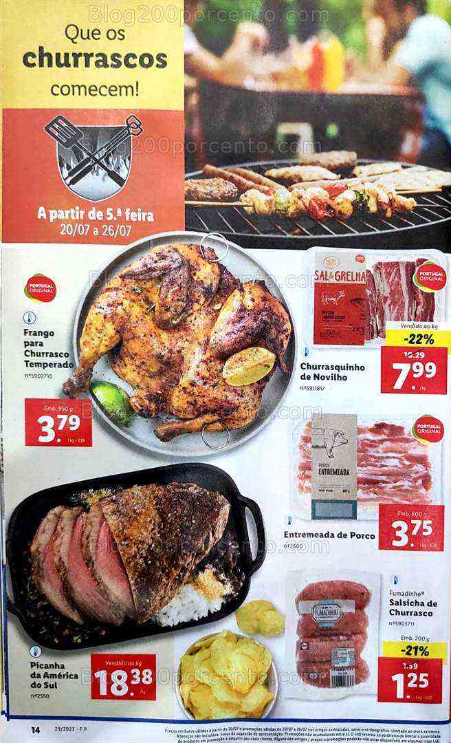 Antevisão Folheto LIDL Especial Churrasco Promoções de 20 a 26 julho