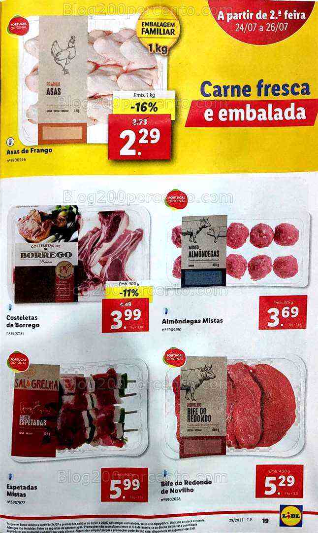 Antevisão Folheto LIDL Promoções de 20 a 26 julho