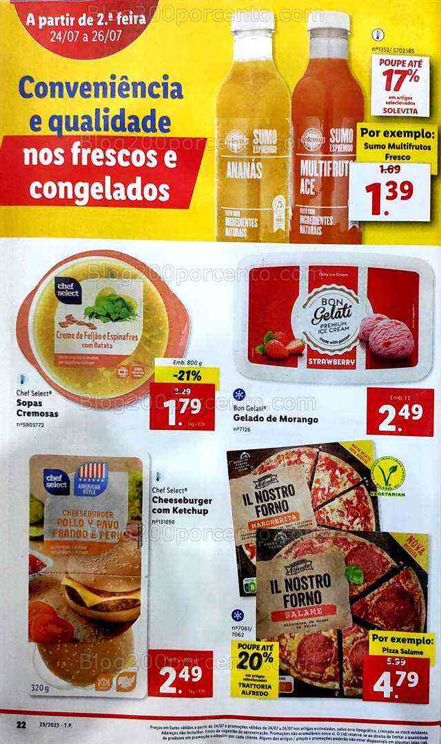 Antevisão Folheto LIDL Promoções de 20 a 26 julho