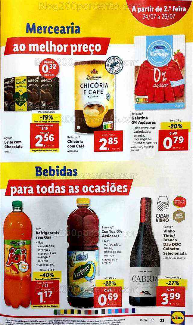 Antevisão Folheto LIDL Promoções de 20 a 26 julho