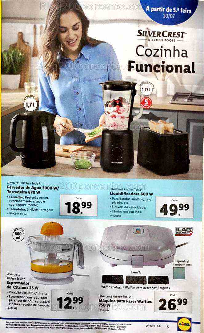 Antevisão Folheto LIDL Bazar Promoções de 20 a 26 julho