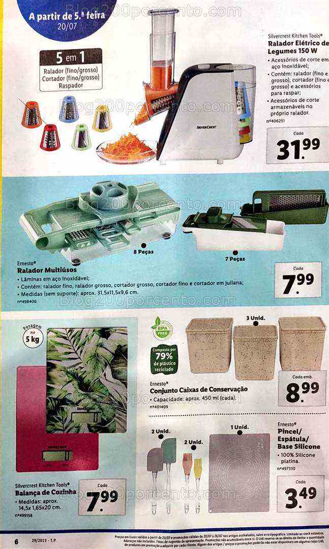 Antevisão Folheto LIDL Bazar Promoções de 20 a 26 julho