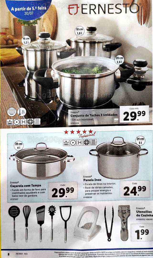 Antevisão Folheto LIDL Bazar Promoções de 20 a 26 julho