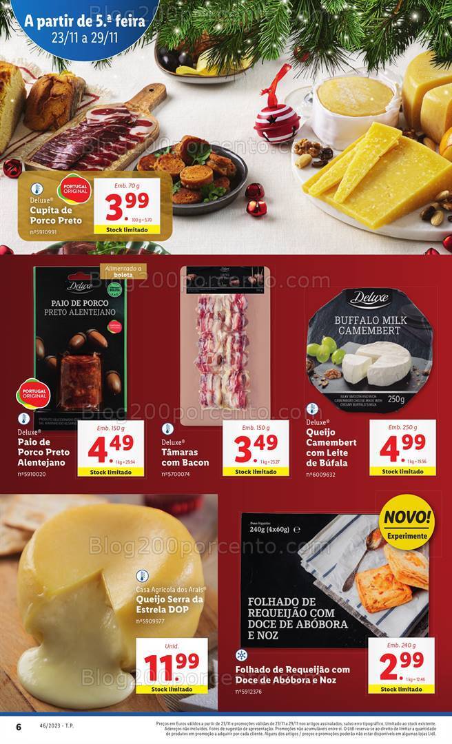 Antevisão Folheto LIDL Natal Promoções de 23 a 29 novembro