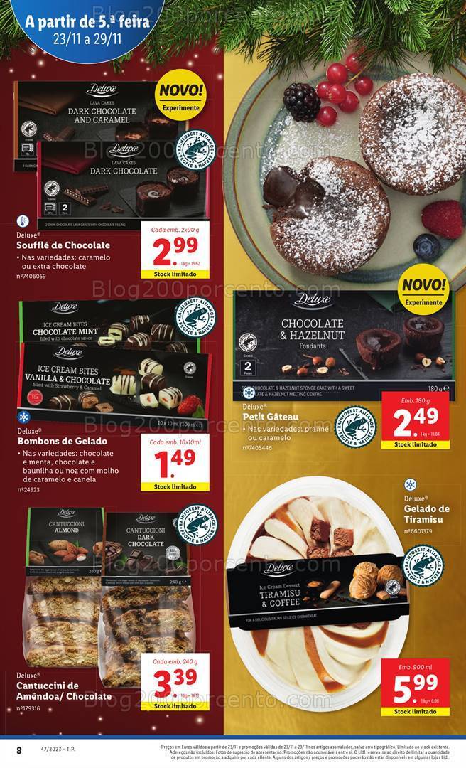 Antevisão Folheto LIDL Natal Promoções de 23 a 29 novembro