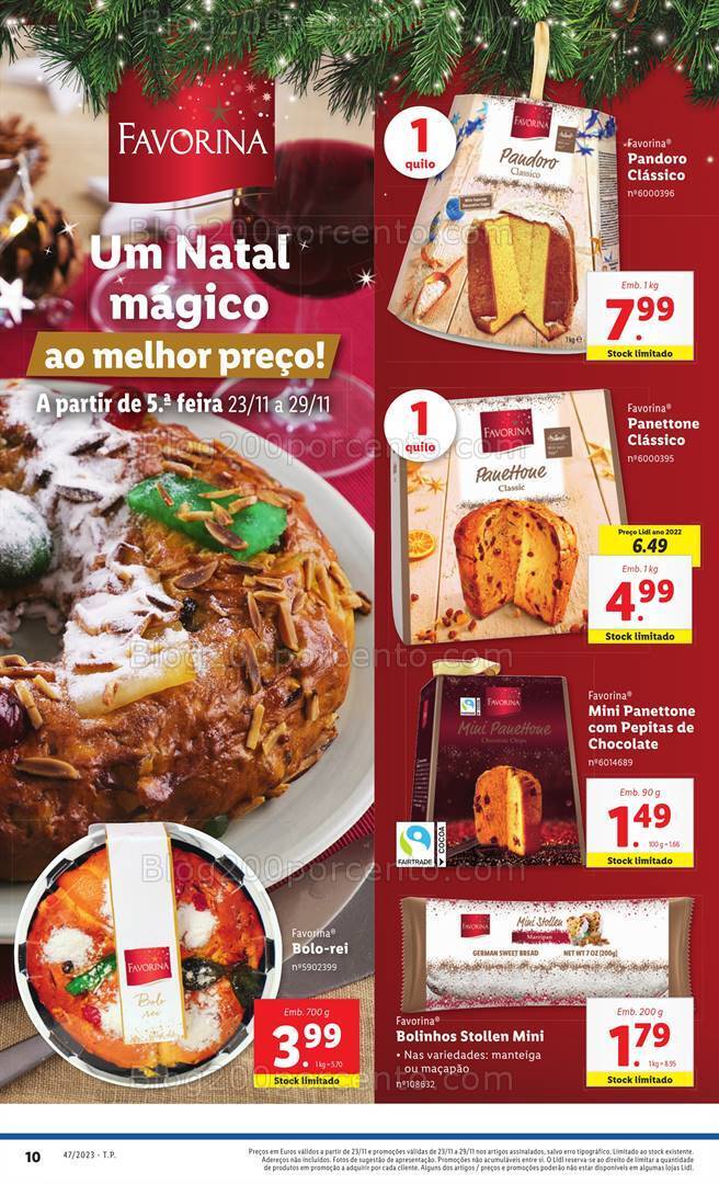 Antevisão Folheto LIDL Natal Promoções de 23 a 29 novembro