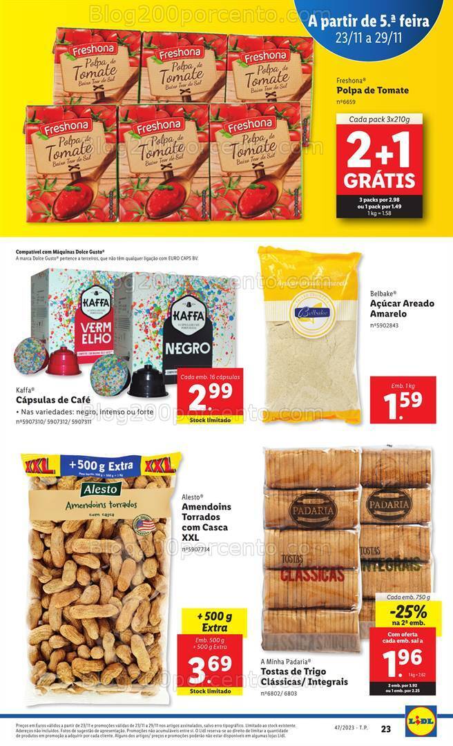 Antevisão Folheto LIDL Promoções de 23 a 29 novembro