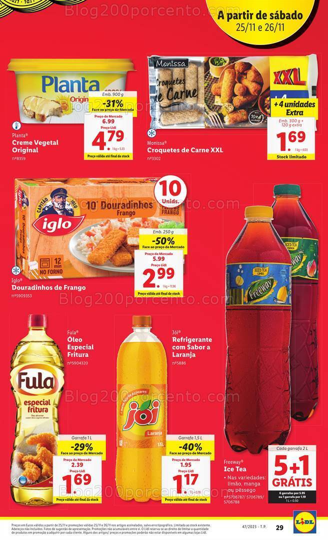 Antevisão Folheto LIDL Promoções Fim de Semana - 25 e 26 novembro