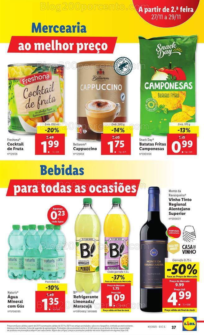 Antevisão Folheto LIDL Promoções de 23 a 29 novembro