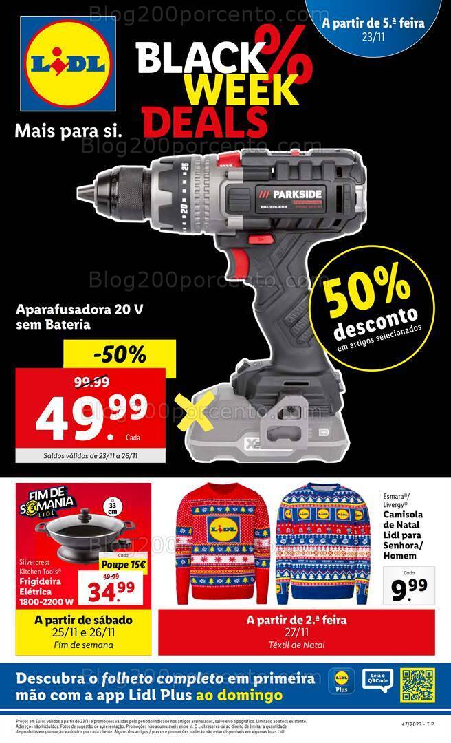 Antevisão Folheto LIDL Bazar Promoções a partir de 23 novembro