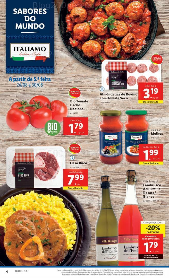 Antevisão Folheto LIDL Sabores do Mundo Promoções de 24 a 30 agosto