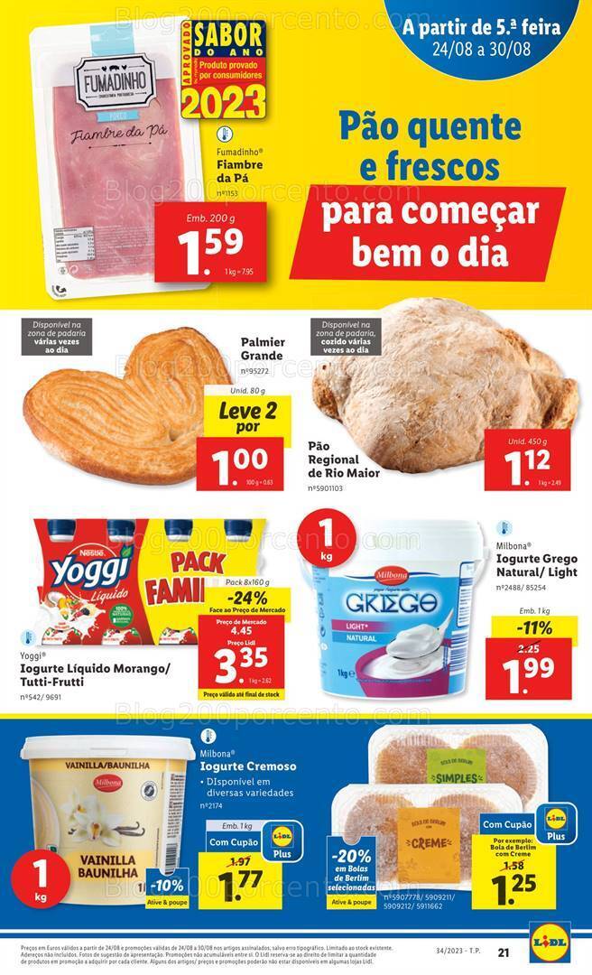Antevisão Folheto LIDL Promoções de 24 a 30 agosto