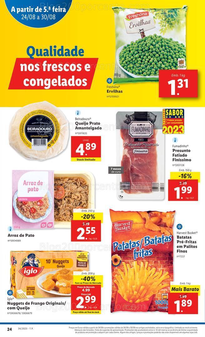 Antevisão Folheto LIDL Promoções de 24 a 30 agosto