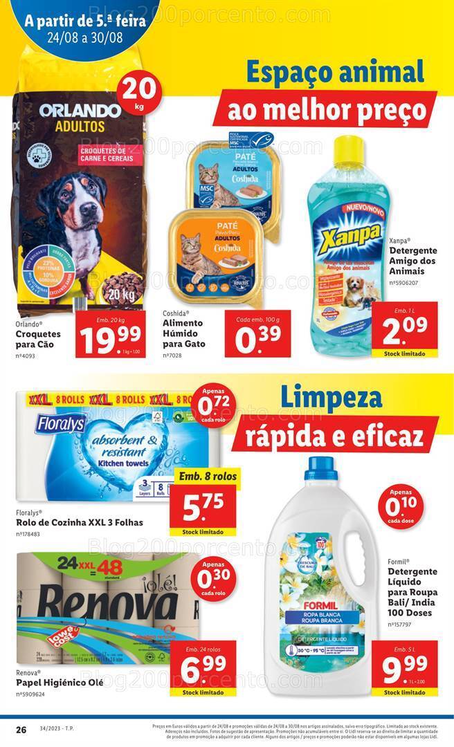 Antevisão Folheto LIDL Promoções de 24 a 30 agosto