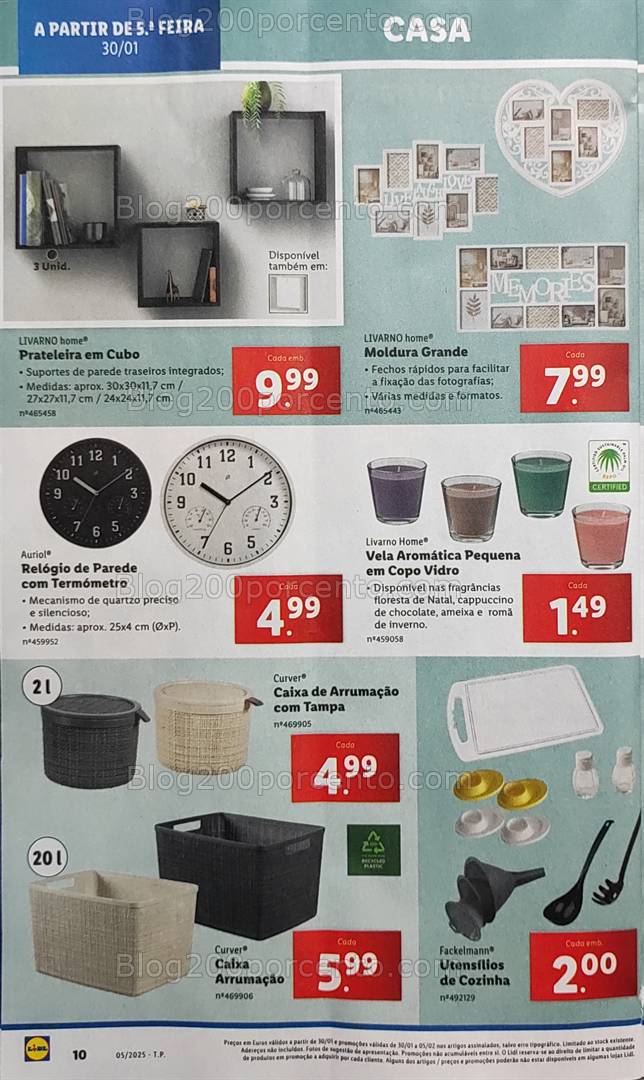 Antevisão Folheto LIDL Bazar Promoções a partir de 30 janeiro