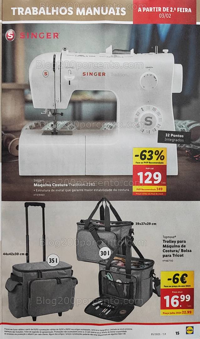 Antevisão Folheto LIDL Trabalhos Manuais Promoções de 3 a 9 fevereiro