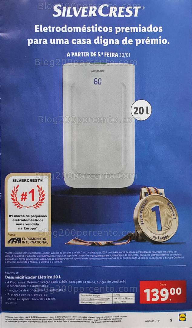 Antevisão Folheto LIDL Especial SilverCrest Promoções de 30 janeiro a 5 fevereiro