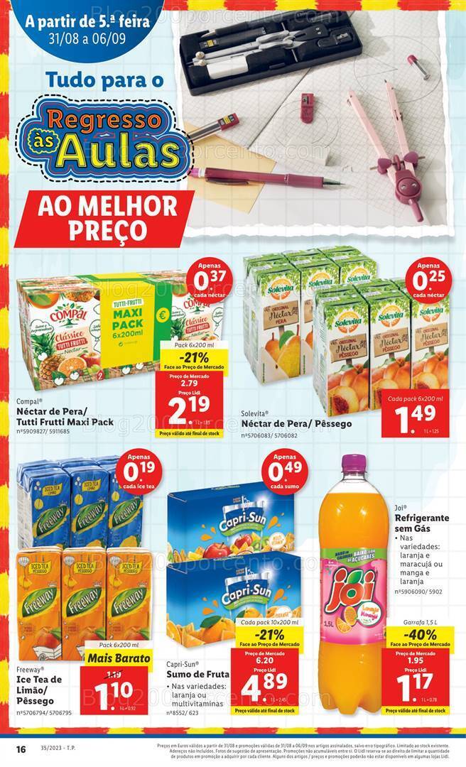 Antevisão Folheto LIDL Promoções de 31 agosto a 6 setembro