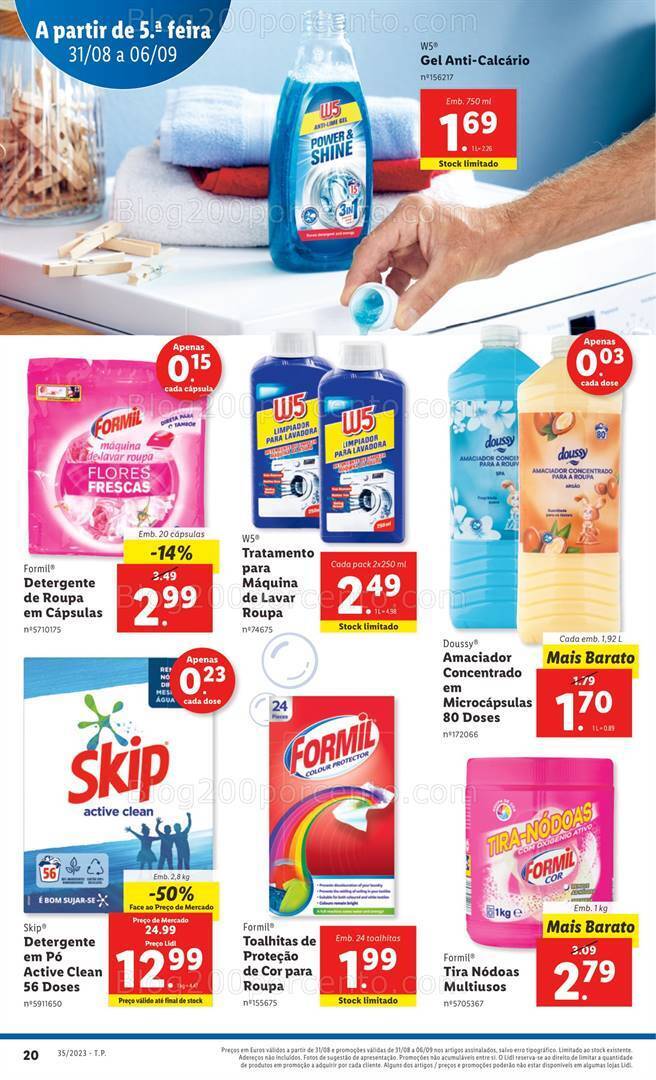 Antevisão Folheto LIDL Promoções de 31 agosto a 6 setembro