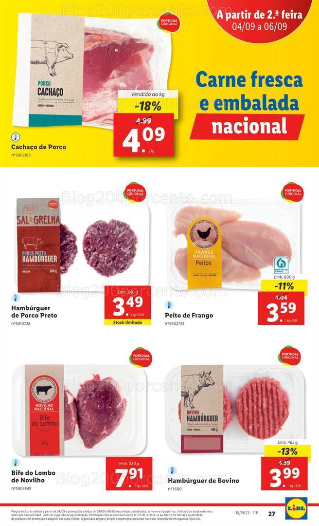 Antevisão Folheto LIDL Promoções de 31 agosto a 6 setembro