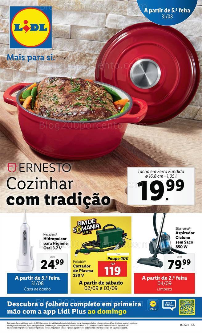 Antevisão Folheto LIDL Bazar Promoções a partir de 31 agosto
