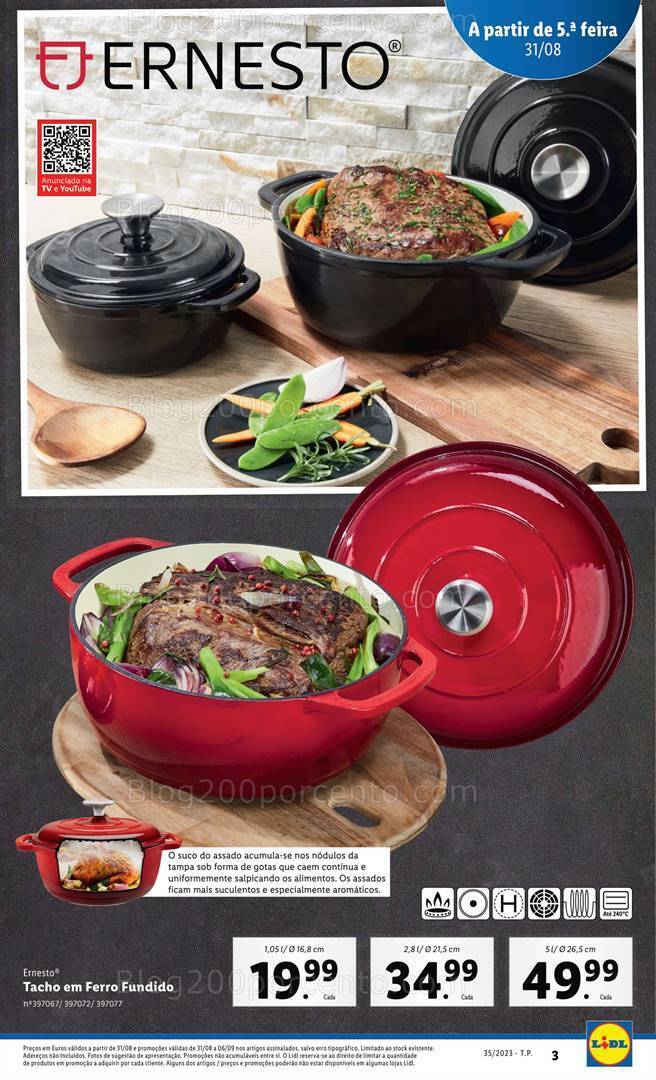 Antevisão Folheto LIDL Bazar Promoções a partir de 31 agosto