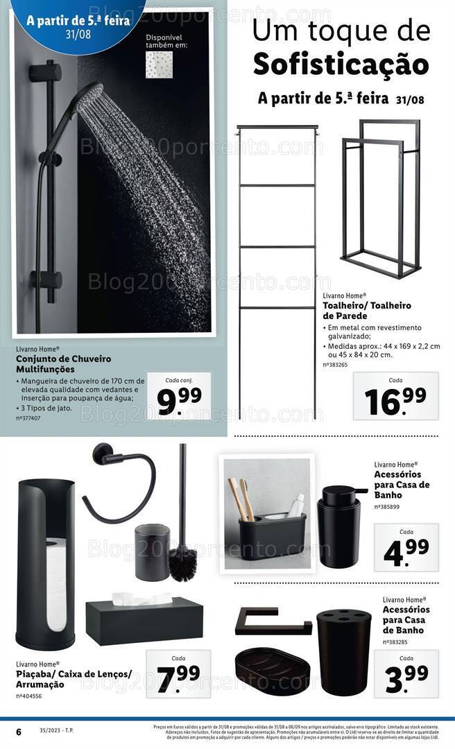 Antevisão Folheto LIDL Bazar Promoções a partir de 31 agosto