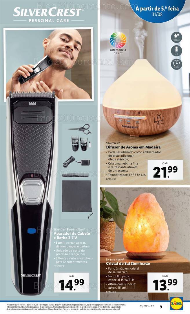 Antevisão Folheto LIDL Bazar Promoções a partir de 31 agosto