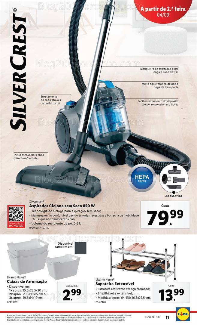 Antevisão Folheto LIDL Bazar Promoções a partir de 4 setembro