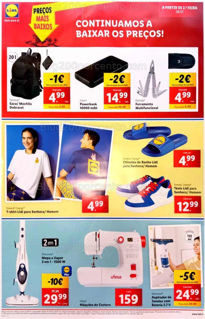 Antevisão Folheto LIDL Promoções a partir de 8 julho